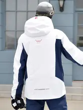メンズ 短丈カラーブロックスノージャケット【保温・防風】