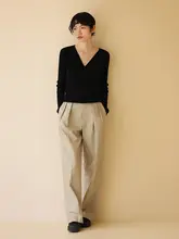 ウールニット セーター 女性 秋冬 洗濯  機洗い可能 柔らかい 快適 フィット