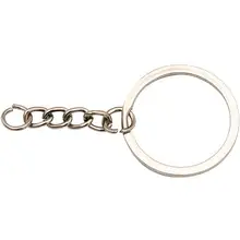 25/30mm金属製キーチェーンリング【DIY装飾用・アクセサリー材料】