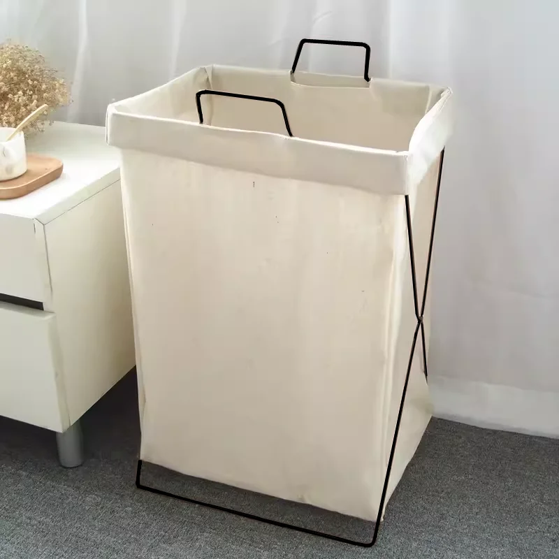 洗濯かご スリム：北欧風布製折りたたみ式収納バスケットの実用性と使い方