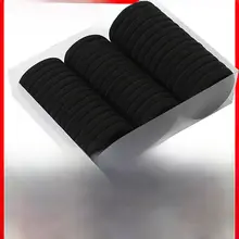 黒色高弾力ヘアゴム【耐久性・女性用・ポニーテール用】