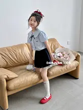 学院風 女の子用JK制服【半袖シャツ・プリーツスカート・夏用】（セットアップ対応）