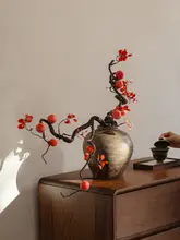 枯れ枝カキのフェイクフラワー【インテリア装飾用・リアルな造花】