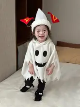 子供用 ハロウィンコスチューム【男女兼用・フード付きケープ・パンツ付き・かわいいデザイン】（セットアップ対応）