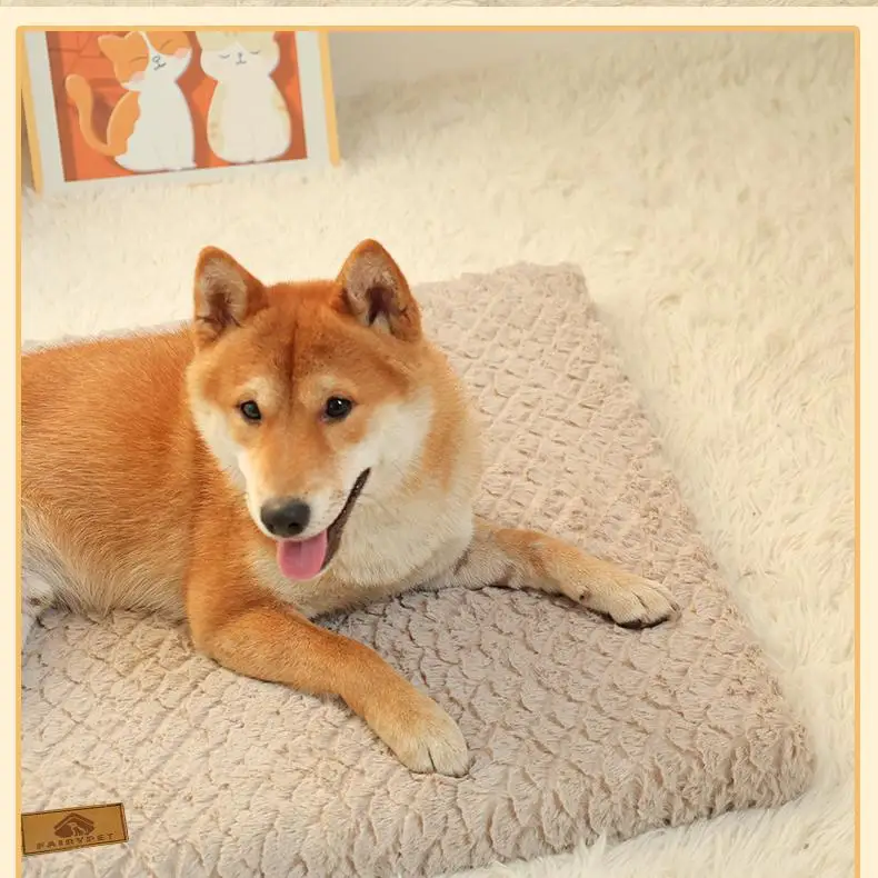 洗える保温毛玉ペットマット：冬用犬猫用の快適な寝床を実現