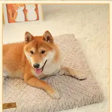 洗える保温毛玉ペットマット【ふわふわ・冬用・犬猫用】