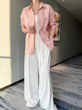 春の新作 無地 長袖シャツ【シンプル・フィット・カジュアル】