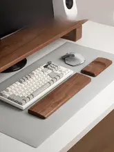 黒胡桃木製 キーボード手トレイ【メカニカルキーボード用・手首サポート・無垢材】