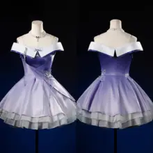 コスプレドレス レディース 恋と深空 ヒロイン 銀河 星空 煌びやか 衣装