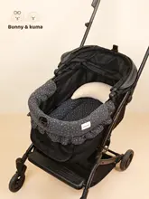 ペットカート用の縁取りパッド【猫用・犬用・防汚・両面デザイン】（セットアップ対応）