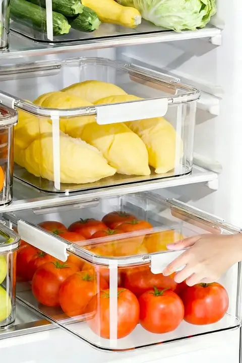 密閉容器 食品用 冷蔵庫収納 クリア 冷凍対応 大容量 食材整理 漬物 フルーツ