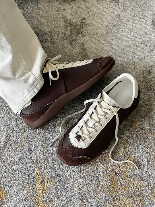 冬用 メンズビンテージスタイルスニーカー【トレンドデザイン・カジュアル・フィット】