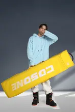 COSONE スノーボードバッグ【キャスター付き・濡れ乾き分離・多機能・防水・ダブルボード対応】