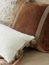 モダンデザインのカフェブラウンクッション【四角形・ソファ用・抱き枕】