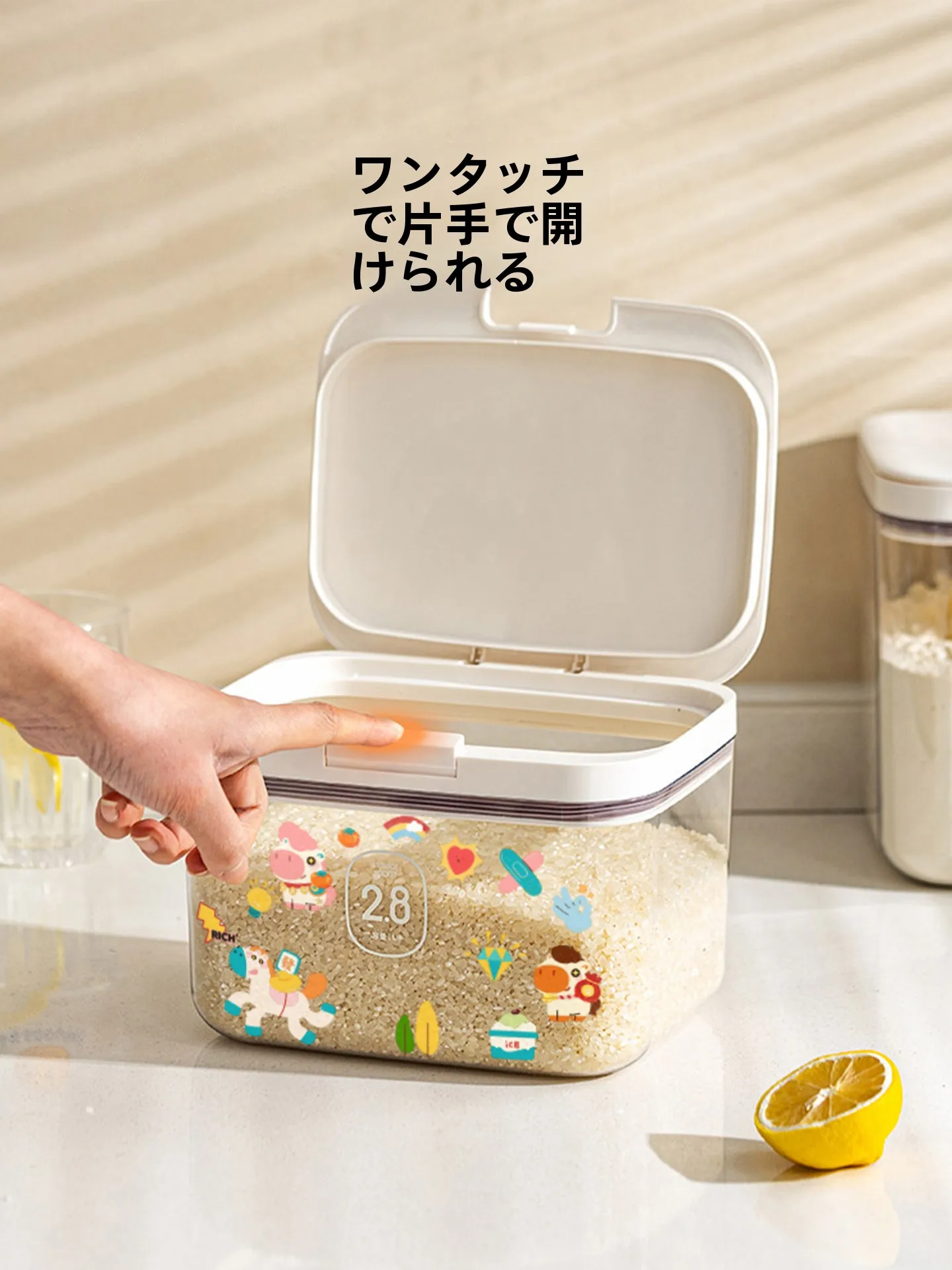 食品級密閉保存容器：米用プラスチック製2L～3Lサイズの長期保存実用性解析