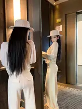 リネン製ウエストゴム直筒パンツ【柔らかく落ち感のある長款・カジュアル対応】