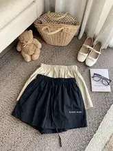 スタイルのウエストゴム抽绳ショートパンツ【夏用・シンプル・スリム効果・ルーズフィット】（セットアップ対応）