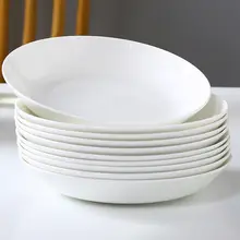 骨瓷製 深皿 セット【10個・円形・電子レンジ対応・家庭用】