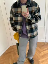 ユニセックス 秋冬用グレー ワイドレッグパンツ【カジュアルスタイル・フィット】