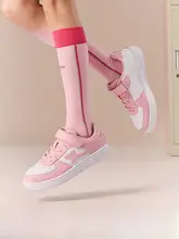 スニーカー キッズ ガールズ 軽量 滑り止め 白