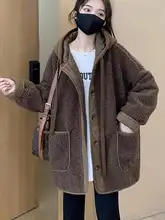 極上の柔らかさ 羊羹毛コットンジャケット【  フード付き・冬用・厚手】