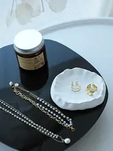 ジュエリーディスプレイ 山型 石膏 ホワイト アクセサリー収納トレイ ピアス 撮影用小道具 インテリア