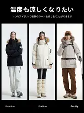 Camel 男女兼用 防寒中長丈ダウンジャケット【撥水・防風・厚手】