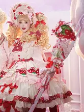 大きなストロベリーフォーク【六芒星デザイン・ロリータ風・可愛い撮影用】
