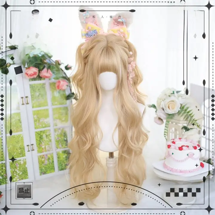 フルウィッグ ロリータ コスプレ ロングカール ナチュラル