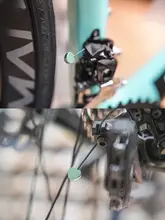 ハートデザインの折りたたみ自転車用超軽量シフト＆ブレーキケーブルキャップ