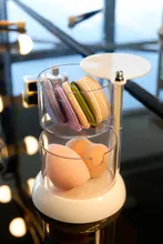粉パフ収納ボックス【防塵・デスクトップ用・化粧品整理】