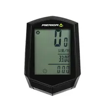 ワイヤレス サイクルコンピューター 速度計 走行距離計 蓄光 MTB ロードバイク サイクリング「MERIDA」