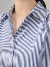 ストライプ柄 半袖シャツ【大人のビジネススタイル・洗練されたデザイン】