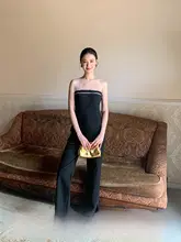 網状切替のトップスとカジュアルパンツ【シンプルでお洒落なデザイン・セットアップ対応】