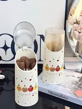 化粧ブラシ収納筒【防塵・化粧台用・口紅やアイシャドウ置き】