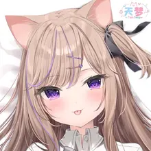 猫耳デザインの二次元抱き枕カバー【等身大・レオ風・2way】