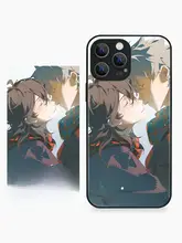 二次元イラストデザインのスマートフォンケース【ガラス製・iPhoneやHuawei/Xiaomi/Vivo/OPPO対応】