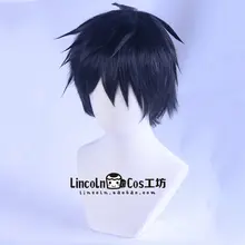 黒色のふんわりボリュームアニメコスプレウィッグ【血界戦線・キャラクター名】