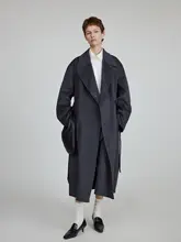 30.R レディース 大きなラペルダブルフェイスコート【高支羊毛・カシミヤ・シルク・イタリアンクラシックデザイン】