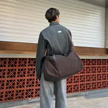 大容量スエード調スポーツバッグ【レジャー・男女兼用・旅行用】