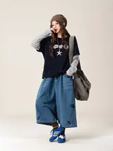 花柄長袖Tシャツ【ブラック・フィット・春用】（セットアップ対応）