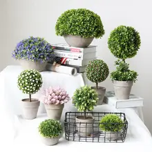 アンティーク風 おしゃれなフェイクグリーン植物【インテリア装飾・カフェ用・テーブル置き】