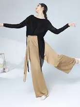 ダンス用長袖トップス【黒・ルーズフィット・モダンダンス・大人用】