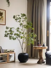 フェイクグリーン 馬酔木 大型鉢植え リアルな質感 リビング インテリア オブジェ