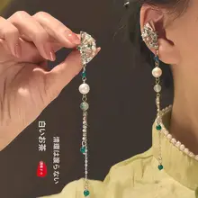 新中式デザインの耳骨クリップイヤリング【古風・着物やチャイナドレスに合う】