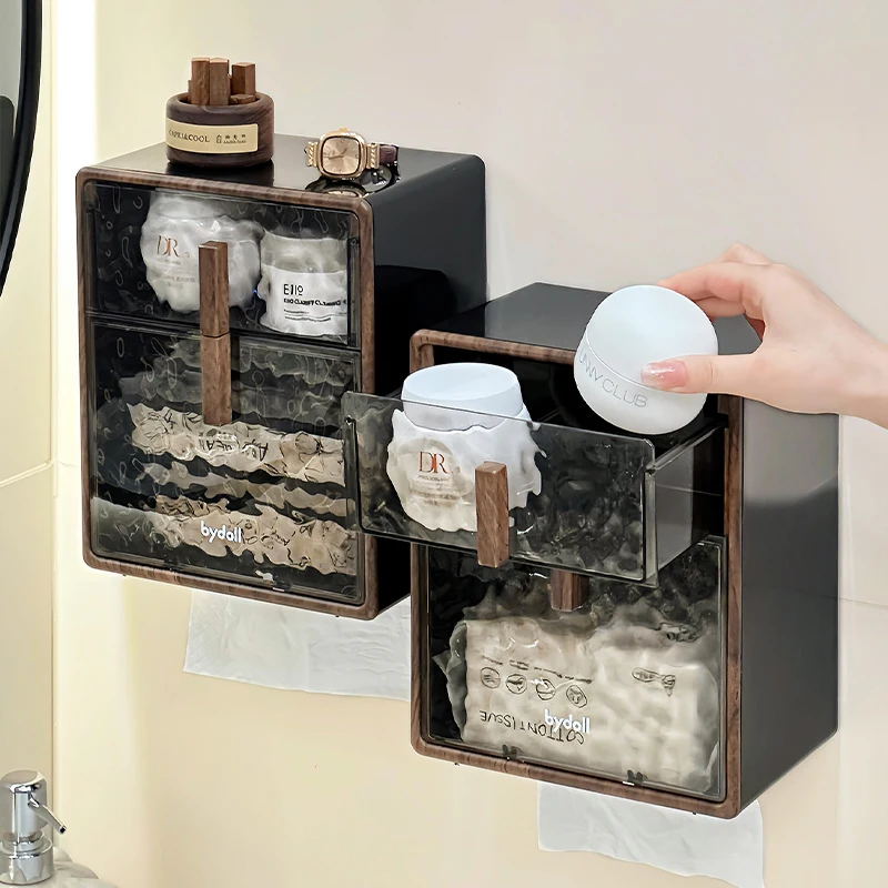 防水壁掛けトイレットペーパーケースZZ878：防塵設計でスムーズな紙取りを実現