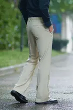 秋用ビジネスカジュアルストレートフレアパンツ【撥水加工・クリースなし・フィット】