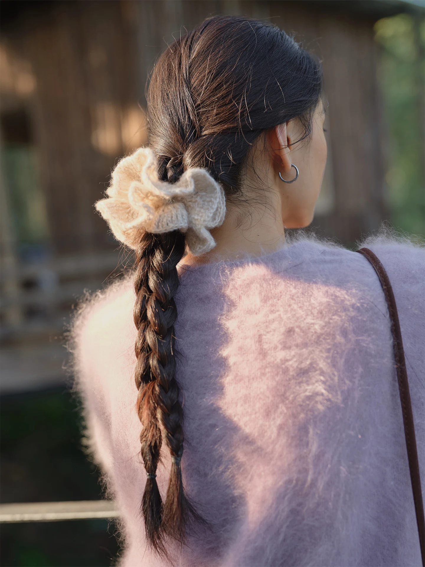 つまみ細工 髪飾り 手作りの代表作：全手作のフレンチドーナツ風ヘアアクセサリー