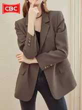 春用おしゃれなカフェブラウンのジャケット【韓国風・スリムフィットデザイン】