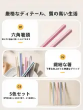 Suncha 抗菌・防カビ仕様の高級合金箸【滑り止め・耐高温・一人用】